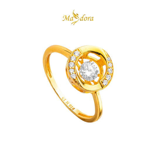 MASDORA 916 Gold Ring Rings Cincin Emas ~ Dancing Desired (EMAS 916/22K)
