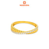 MASDORA 916 Gold Ring Rings Cincin Emas ~ Sparkling Simple Weave (EMAS 916/22K)