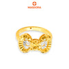 MASDORA 916 Gold Ring Rings Cincin Emas ~ HG Duotone Shiny Cutting Bow (EMAS 916/22K)