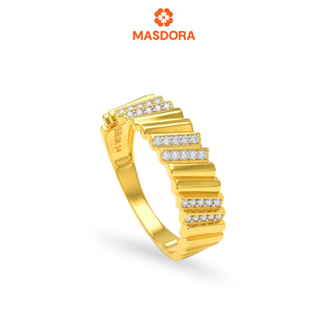 MASDORA 916 Gold Ring Rings Cincin Emas ~ Sparkling Eminence (EMAS 916/22K)