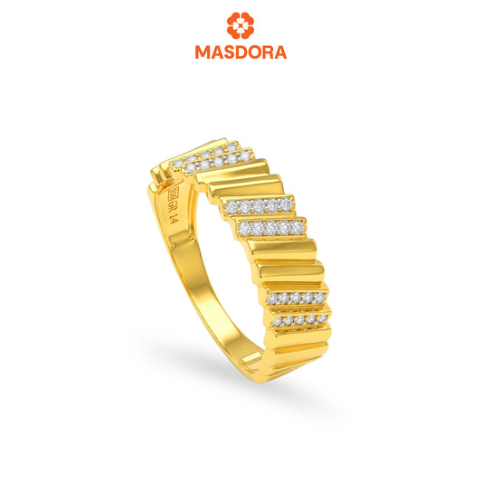 MASDORA 916 Gold Ring Rings Cincin Emas ~ Sparkling Eminence (EMAS 916/22K)