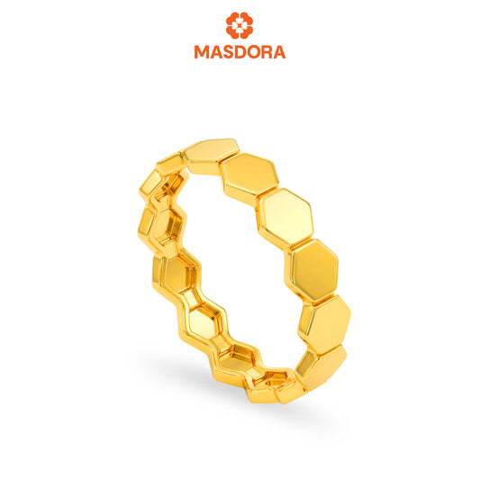 MASDORA 916 Gold Ring Rings Cincin Emas ~ Golden Bee My Love (EMAS 916/22K)