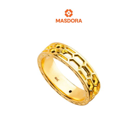 MASDORA 916 Gold Ring Rings Cincin Emas ~ HG Golden Honeybee Band (EMAS 916/22K)