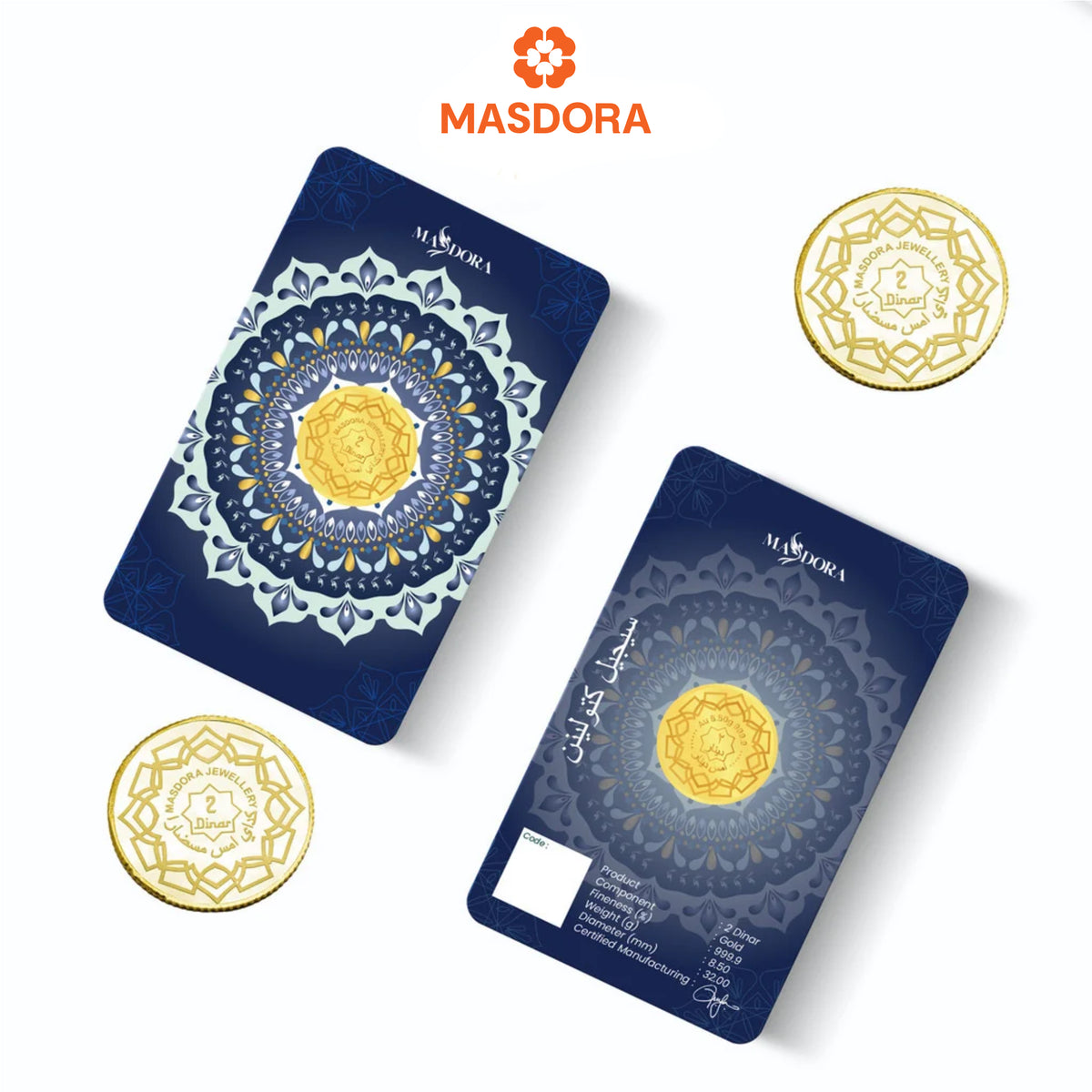 MASDORA 999.9 Gold 2 Dinar (8.50GM) Collection Series ~ Signature 2025 (EMAS 999.9/24K)