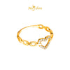 MASDORA 916 Gold Ring Rings Cincin Emas ~ Shiny Love Links (EMAS 916/22K)
