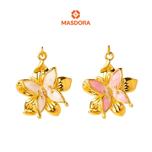 MASDORA 999 Gold Pendant Loket Emas ~ Fairy Flower (EMAS 999/24K)