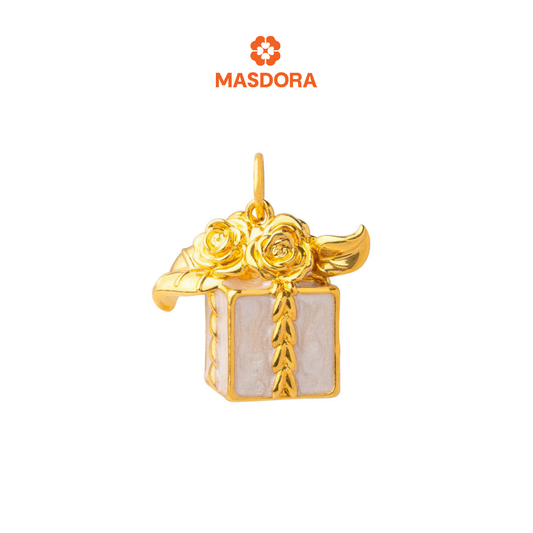 MASDORA 999 Gold Pendant Loket Emas ~ White Gift Box (EMAS 999/24K)