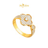 MASDORA 916 Gold Ring Rings Cincin Emas ~ Sparkling Nelly Clovers (EMAS 916/22K)