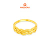 MASDORA 916 Gold Ring Rings Cincin Emas ~ HG Half Double Ripple (EMAS 916/22K)