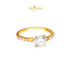 MASDORA 916 Gold Ring Rings Cincin Emas ~ Sparkling Fashion Solitaire (EMAS 916/22K)