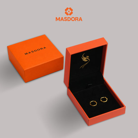 MASDORA 916 Gold Earrings Earring Subang Emas ~ Golden Sharp Bamboo (EMAS 916/22K)