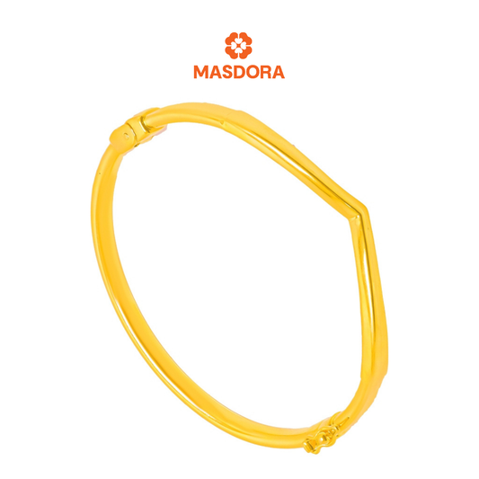 MASDORA 916 Gold Bangle Gelang Tangan Emas ~ Exclusive V (EMAS 916/22K)
