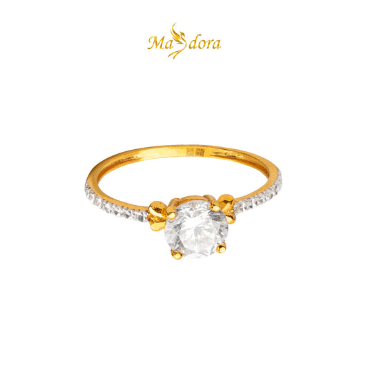 MASDORA 916 Gold Ring Rings Cincin Emas ~ Juelia Diamond Cut (EMAS 916/22K)