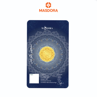 MASDORA 999.9 Gold 2 Dinar (8.50GM) Collection Series ~ Signature 2025 (EMAS 999.9/24K)