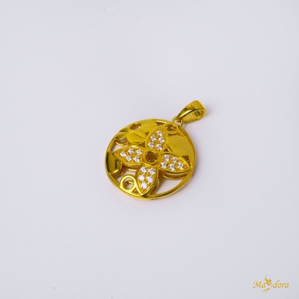 Masdora Sparkling LVie Blossom Pendant (Emas 916)