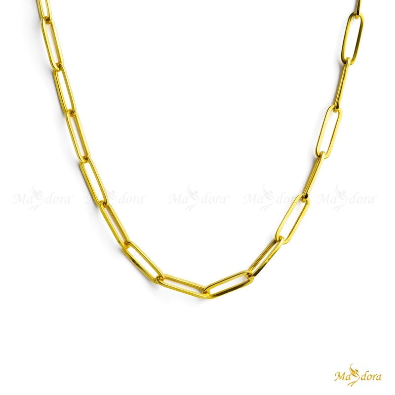 Plain Clips Necklace (Emas 916)