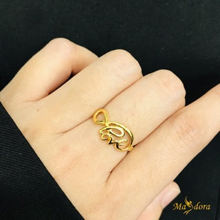 Infinity Love Ring 1C (Emas 916)