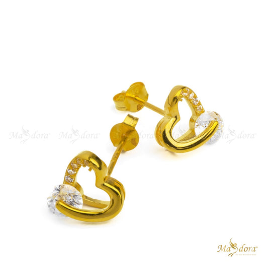 Masdora Charming Love Stud Earring (Emas 916)