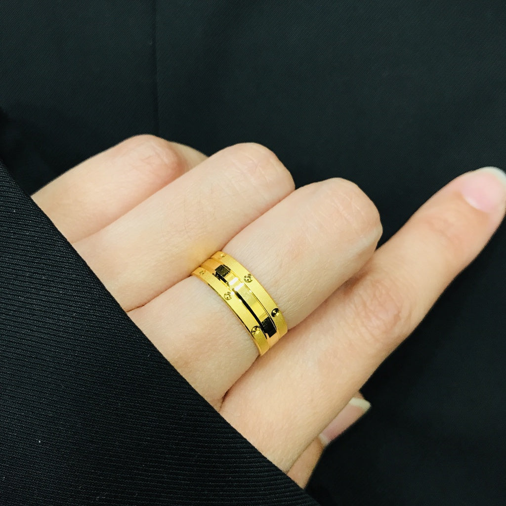 Elegant Fashion Gold Ring (Emas 916)
