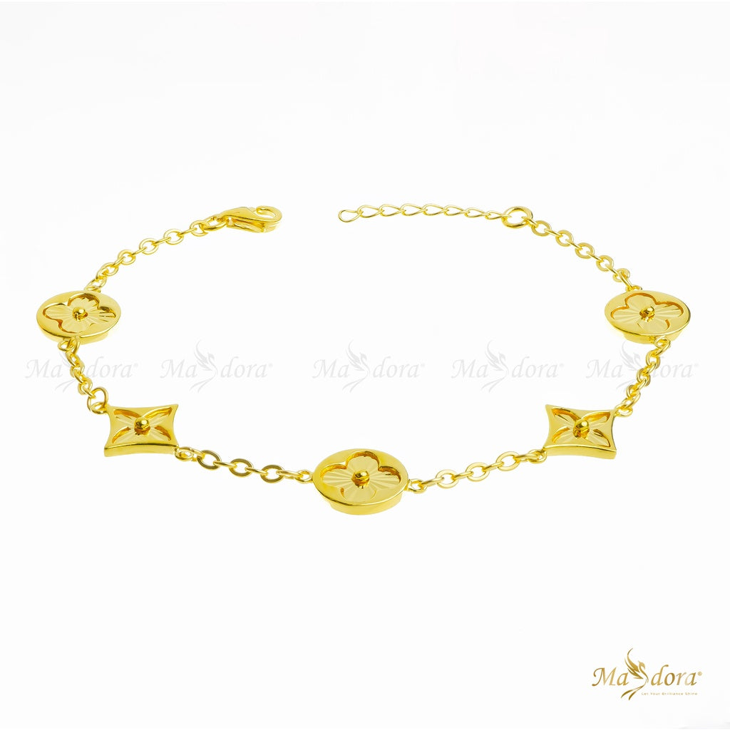 Louisa Gold Blossom Bracelet (Emas 916)