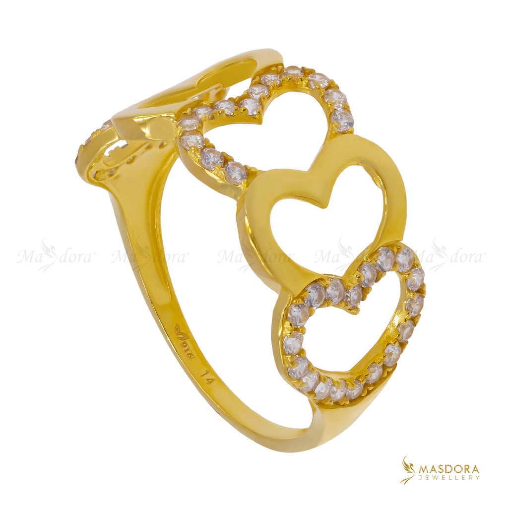 Masdora Sparkling Lots Of Loves Ring